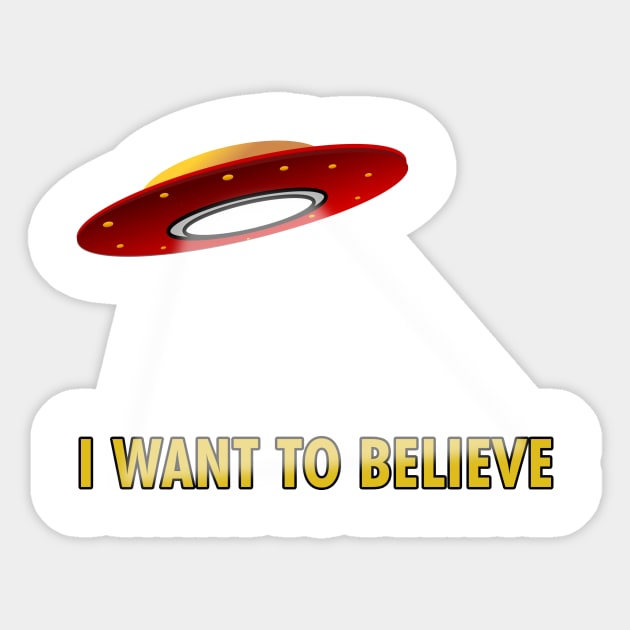 I Want To Believe Sticker by cdclocks